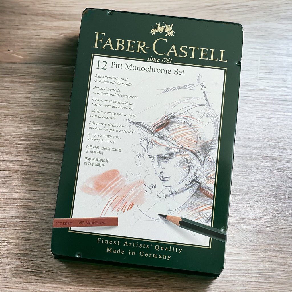 12-piece Pitt Monochrome set. Faber-Castell